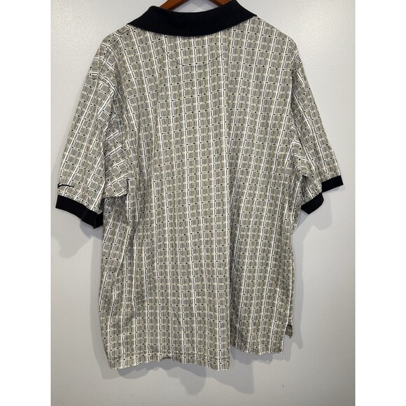 Vintage 90s Nike Tiger Woods Geometric Design Golf Polo Shirt Men’s XXL - Picture 7 of 8